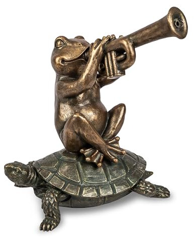 Aquascape Pond and Garden Jazz Frosch Spitter Brunnen Bronze