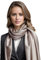 LA FERANI Damen Seidenschal 100% Seide Halstuch grau Seidentuch 180x90cm Uni Farbe für Anzug formelle Anlässe Stola Business Style Geschenk für Sie (Grau)