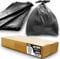 200 Flat Packed | RE-GEN Black 70 Litre 5kg Weight Capacity Bin Liner Bag General Waste Refuse Sacks Bags - Made from 100% Recycled Polythene