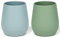 HOTUT Tazas de Entrenamiento de Silicona 100%, 2pcs Vaso de Silicona para Bebé, Taza de Entrenamiento para Niños Pequeños y Bebés, Mini Cup, Apto para el Entrenamiento de alimentación Infantil