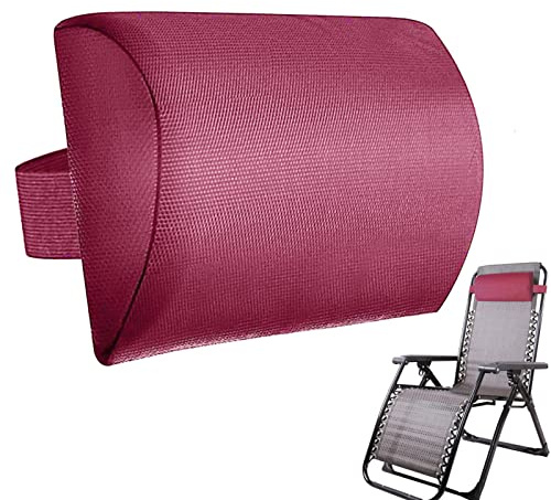 Genérico Cojin para Tumbona, Reposacabezas Playa, Almohada para Cabeza De Silla Reclinable De 1/2 Piezas, Cojín Acolchado Y Extraíble con Banda Elástica, Cojín para Cabeza De Silla
