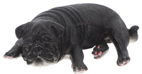 WHAMVOX Hundemodell Spielzeug Kleine Hunde Modell Hundefigur Realistische Hundefigur Dekor Hundestatue Modell Tischdekoration Hunde Ornament Welpenmodell Ornament