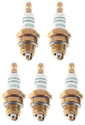 Bougies d'allumage automobile 5 pièces/10 pièces BM6A bougie d'allumage bougie de préchauffage Standard bougie BM6A petit moteur remplacement for 2 temps tronçonneuse tondeuse à gazon Pièces automobil