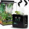 MECESOR Humidificadores de reptiles, sistema de nebulización inteligente para terrarios de reptiles, reptil Mister automático con temporizador, boquillas de nebulización ajustables de 360° para