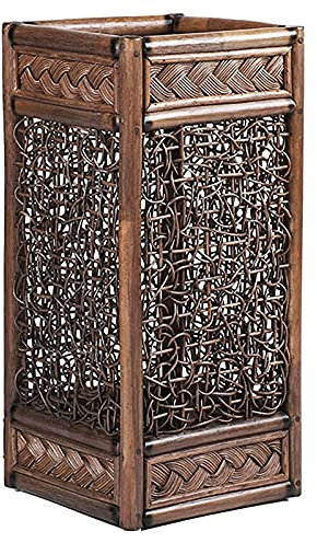 Paraguas, Paraguas, Paraguas Marrones, con Bandeja de Goteo Extraíble, Bastidores de Ratán Vegetal Huecos, Estaciones, Apartamentos, Bastidores Rectangulares para Campos Def