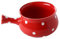WATIIFUFU Bol En Céramique De Cuisine Bol De Café Mini Chauffe-beurre Bol à Nouilles Avec Anse Creuset De Bonbons Contenants De Sauce Bols à Soupe Casserole à Lait Pastel Rouge