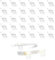Smomend 30pcs Led Strip Befestigung, Transparente Lichtstreifen-Clips selbstklebend mit Schrauben Montage, Led Strip Zubehör Passend Für Von 10mm, Led Streifen Halterung,Inklusive Schrauben
