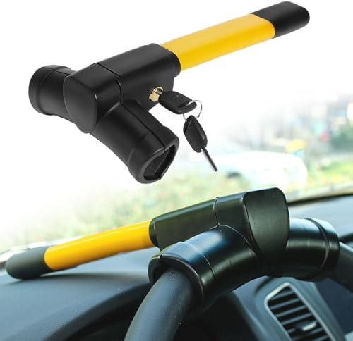 WHLYQF Lenkradkralle Für VW Passat B6 Passat B8 Golf 4 Golf 5 Passat B5 Golf 7, Lenkradschloss für Auto, Einziehbares Auto Lenkradschloss, Lenkradsperre Wegfahrsperre