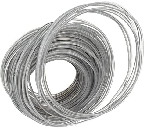 VINTORKY Mowing Line Heavy Duty Strimmer Wire Heavy Duty Strimmer Line Tie Snare Automatic Wire Cable Lawn Trimmer Zip Trimmer Head Cord Barbed Ize Pad Blower Wire Rope Steel Wire Silver