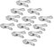 HANABASS 20pcs Stainless Steel Garden Clips Multi-purpose Greenhouse Clamps for Plant Covers Shade Cloth Fixing Clips and Strong Grip for Use