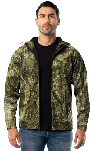 Realtree Herren Performance Bonded Fleece Zip Hoodie Kapuzenpullover