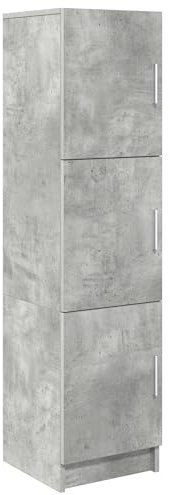 vidaXL Grey Sideboard Concrete Grey Chipboard Large Sideboard