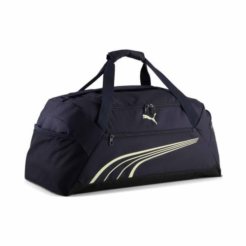 PUMA FUNDAMENTAL Medium Sports Bag NEW Navy-Apple Spritz