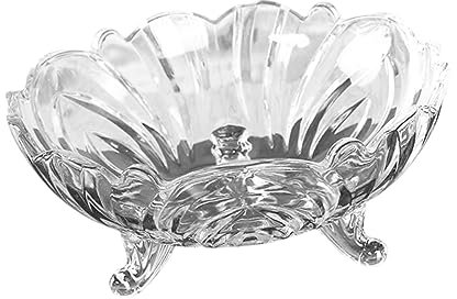COLLBATH Vassoio Trasparente per Frutta Design per Antipasti e Snack per Feste e Cene Casual