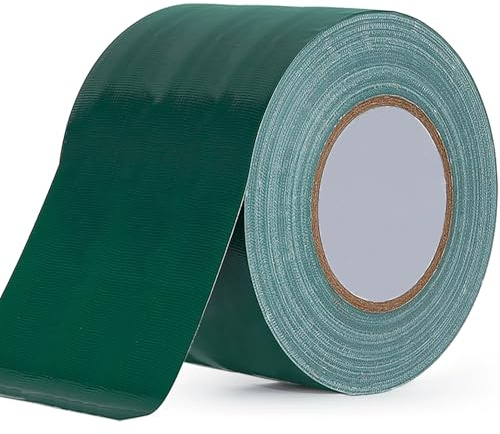 Rusoz Panzertape Wasserdichtes Reparaturband 20 m x 75 mm Panzerband Extra Stark Wasserfest Duct Tape für Rohre, Teppiche, Abdichtung, Reparaturen, 1 Rollen, Grün