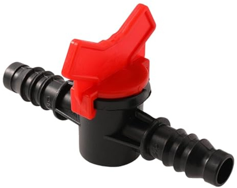 DEJIN Robinet À Boisseau Sphérique en Plastique, Mini-robinets Cannelés for Tuyaux De 4/8/10/16/20/25mm, Raccords Cannelés for Robinet De Jardin(19.3mm)