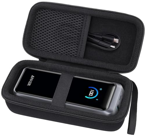 co2CREA Hard Travel Case for Anker Prime Power Bank 26,250mAh | Protective Storage Case with Hand Strap, Fits Anker Portable Charger 26K 300W A110A, Case Only