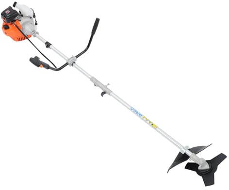 42,7cc Benzin-Rasentrimmer, 1,25 kW Benzin Motorsense mit 2-Takt Motor, 6500 U/min Freischneider Garten Multitool