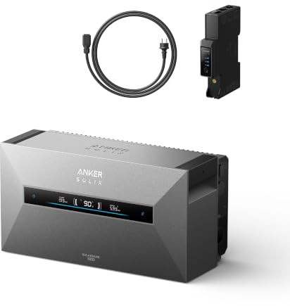 Anker SOLIX Max AC Solarbank+Smart Meter Gen2, Balkonkraftwerk mit Speicher | All-in-One Plug&Play Heimspeicher, 10000 Zyklen, 5 Min Installation, Solaranlage mit Wechselrichter