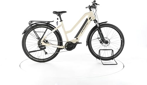 HAIBIKE E Bike Trekking 4 Trekking E-Bike Damen 27,5 Zoll Elektrofahrrad, Yamaha 60 Nm 500 Wh, 9 Gänge, Hydraulische Scheibenbremse 167-175 cm beige (Generalüberholt)