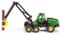 siku 1652, John Deere Harvester, Forstwirtschaft, Metall/Kunststoff, 1:87, Grün, Inkl. Baumstamm, Drehbarer Kran