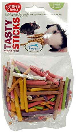 BYUP Critters Choice Tasty Sticks 6 x 75g 450g for Small Mammals