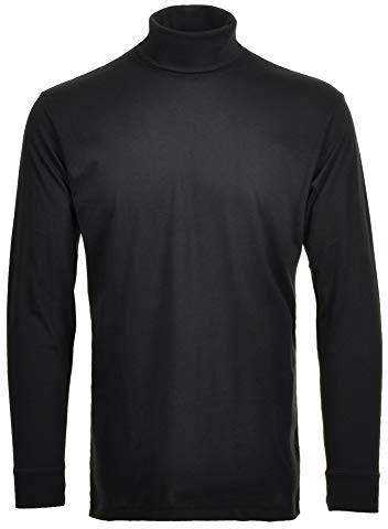 Ragman Herren Unterzieh Rolli, Schwarz, XL