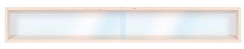 Alsino V-110.1 Vitrine Spur HO & N, Regal H0 110 cm 1 Fach