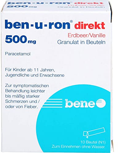 BEN-U-RON Direkt 500 mg Granulat Erdbeer/Vanille