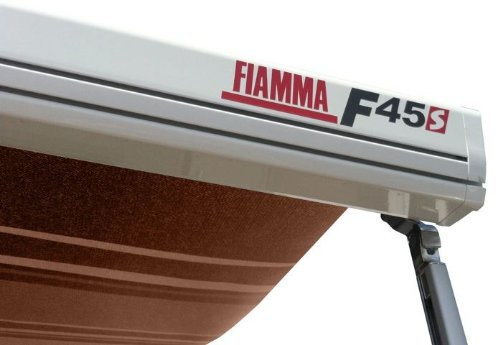 Fiamma F45S 450cm Motorhome Awning Canopy - Polar White/Sahara (06280G01S)