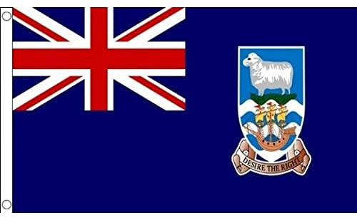 AZ FLAG - Flagge Falklandinseln - 150x90 cm - Malwinen Fahne 100% Polyester mit Messing-Ösen - 110g