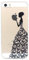 JIAXIUFEN TPU Coque - pour Apple iPhone 5 5S Silicone Étui Housse Protecteur - Henna Series Black Apple Butterfly Girl