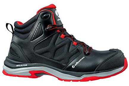 ALBATROS ULTRATRAIL BLACK MID Sicherheitsschuh schwarz-rot Gr. 47