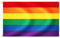 Alsino LGBTQ Flagge groß Peace Schwule Lesben LGBT Regenbogen Flagge Rainbow Fahne, 150 cm x 90 cm Frieden, Regenbogenfahne, Flaggenregenbogen Wetterfest und Rissfest Fl-32