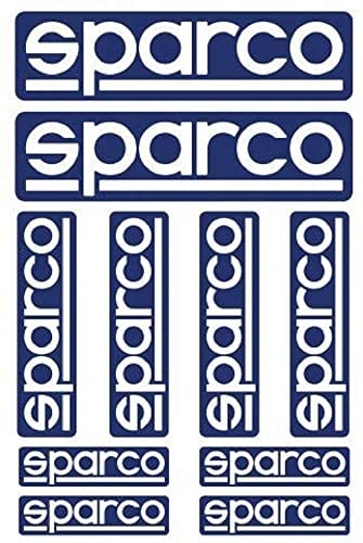 SPARCO Kit 10 Pegatinas Blau