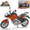 B-M-W F650CS Orange 2001-2005 1/18 Motormax Modell Motorrad mit individiuellem Wunschkennzeichen