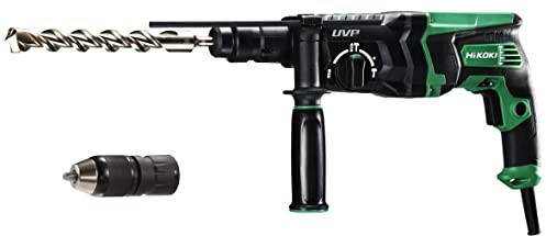 HIKOKI - DH28PMY2Z Martillo combinado 3 modos, 850 W - UVP - Portabrocas intercambiable