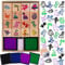 HOWAF 16pcs Hölzern Stempel für Kinder Jungen Basteln mit Stempelkissen 4pcs, Dinosaurier Stempel für Jungen DIY Karte Scrapbooking Dinosaurier Gastgeschenke, Jungen Weihnachten Geburtstag Geschenk