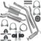 Auspuffanlage Schalldämpferset Auspuff für VW Transporter T4 IV Pritsche SWB, LWB 1.9 TD 2.4 D