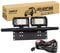 RIGIDON 2Pcs 5 inch 72W Flood Beam Led Work Light Bar With Licence Number Bumper Plate Mounting Bracket Holder and 12V Wiring Harness Cable Kit, Fog Lights For Car Off road Truck SUV 4x4, 6000K
