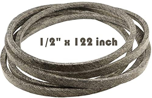 Ceinture de pont de tondeuse à gazon pour Cub Cadet 754-04153 954-04153 954-04153A Cub Cadet MTD 754-04118 Ferris Simplicity Snapper Cub Cadet 010053761757811 1/2 x 122 Fabriqué avec du Kevlar