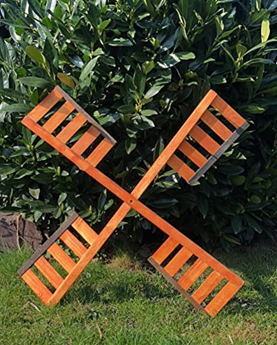 DARLUX Flügel aus Holz für Garten Windmühlen, imprägniert, handgefertigt Ersatz Flügel (L = ca. 68 cm)