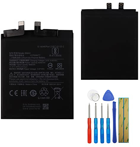 E-yiiviil Ersatzakku BM4X Kompatibel mit Xiaomi Mi 11 with Tools