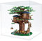 Nynelly Vitrine pour Collection, Vitrine Acrylique pour Figurine, Assembler Boîte Acrylique Transparente Rangement De Vitrine Antipoussière avec Base ,17.7x17.7x17.5, Blanc