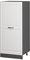 Vicco Hochschrank R-Line, Küchenkommode, Weiß Landhaus/Anthrazit, 60 cm