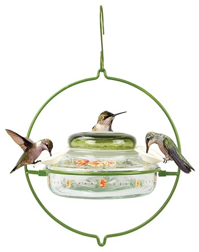 Nature's Way Bird Products Mangeoire décorative en Verre pour Colibri – Bouquet de gardénia