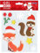 Global Gift Gel-Sticker Weihnachten für Fenster - Weihnachtstiere