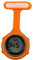 Watch infirmière numérique FOB, pour les femmes multi-fonctions, conception de contrôle des infections, montre de poche en silicone avec une épingle clip-on infirmière médecin paramédical (orange)