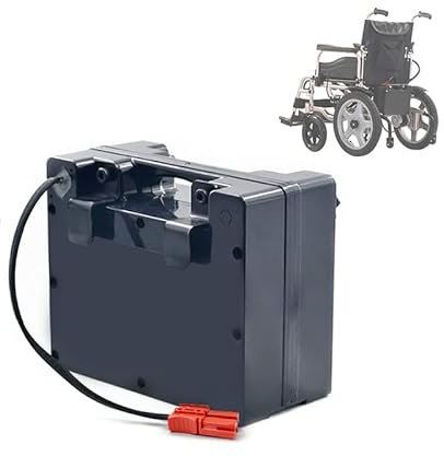 WILLQ 24V 12AH 15AH 18AH 20AH Batterie au Lithium Batterie de Rechange pour Fauteuil Roulant électrique de Grande capacité Batterie Rechargeable pour Kits de Moteur 50W 250W 480W,24v,20Ah