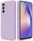 GiiYoon Cover per Samsung Galaxy A54 5G Custodia in Silicone, Custodia Antiurto Case Sottile in Silicone TPU con Strato Interno in Fibra e Protezione della Fotocamera, Viola